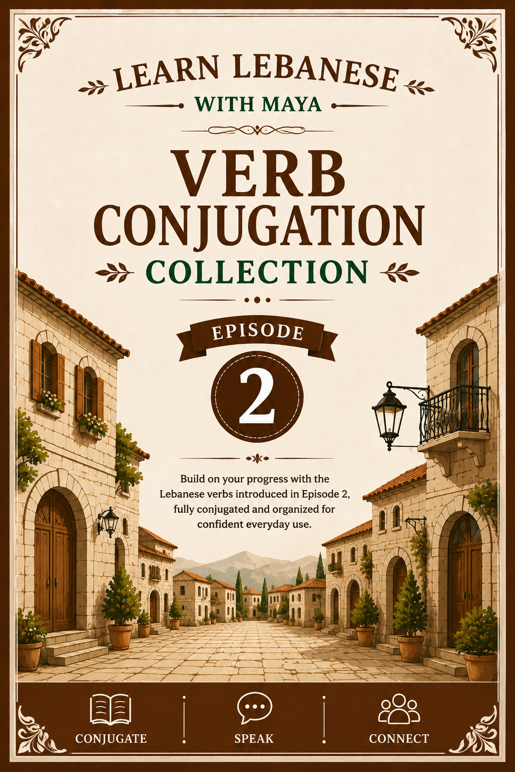 Learn Lebanese with Maya Episode 2 Lebanese verb conjugation collection