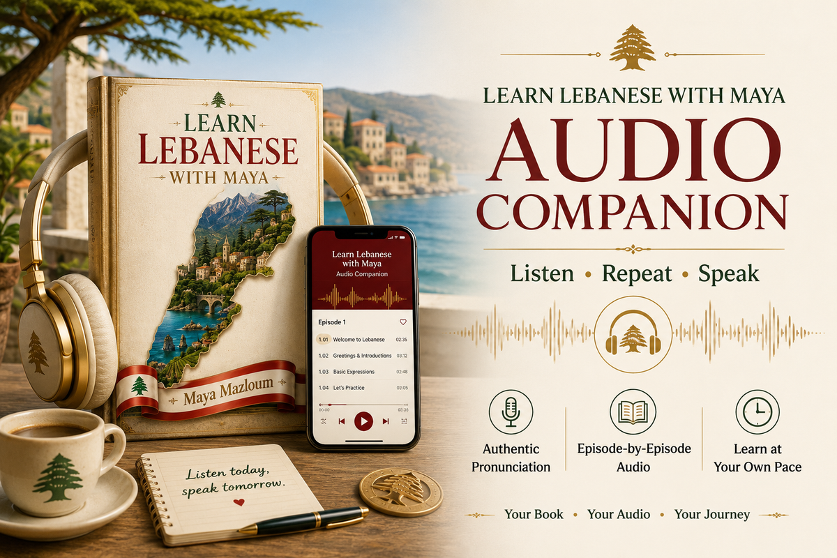 Learn Lebanese with Maya Audio Companion for Lebanese Arabic pronunciation and listening practice